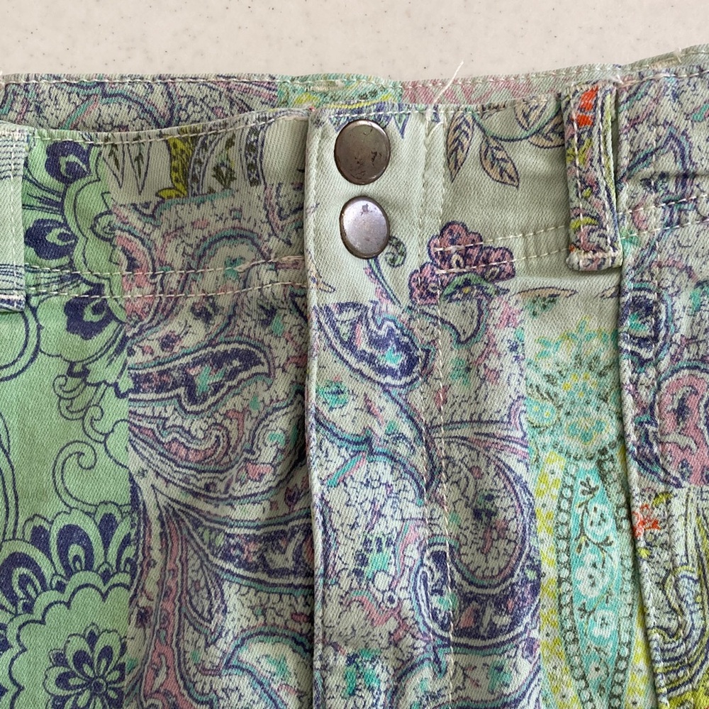 Pilcro Denim Multicolor Paisley Mini Skirt - Picture 5 of 8
